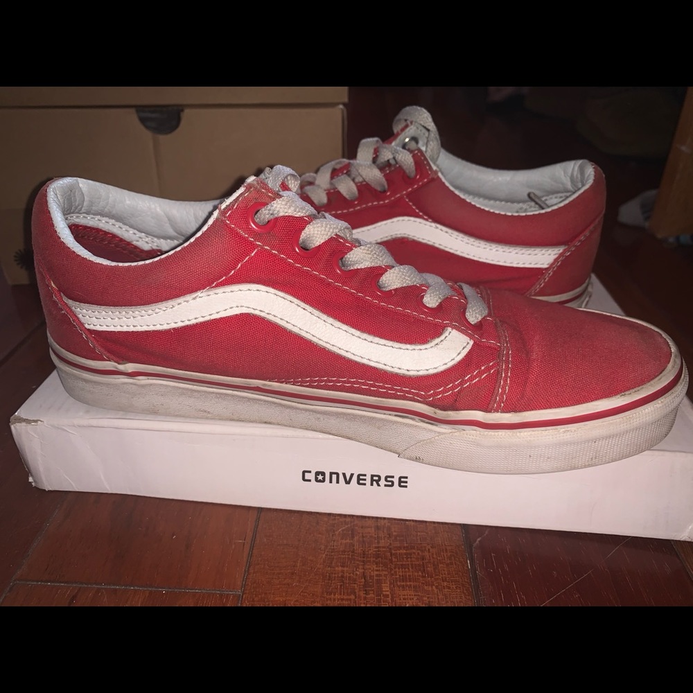 Red vans size 7.5 women’s